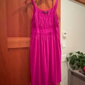 Silk dress hot pink by Common Thread.